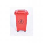 2Work Static Bin with Feet 50 Litre Red 2W10795 2W10795