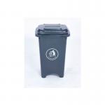 2Work Static Bin with Feet 50 Litre Grey 2W10796 2W10796