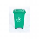 2Work Static Bin with Feet 50 Litre Green 2W10797 2W10797