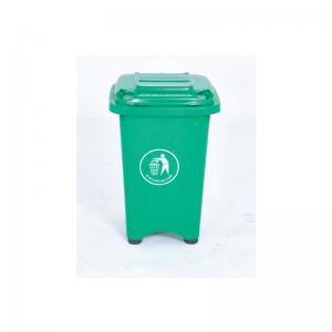 2Work Static Bin with Feet 50 Litre Green 2W10797 2W10797