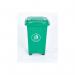 2Work Static Bin with Feet 50 Litre Green 2W10797 2W10797