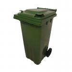2Work Wheelie Bin 120 Litre Green 2W10833 2W10833