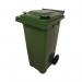 2Work Wheelie Bin 120 Litre Green 2W10833 2W10833