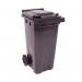 2Work Wheelie Bin 120 Litre Grey 2W10834 2W10834