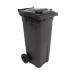2Work Wheelie Bin 140 Litre Grey 2W10839 2W10839