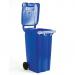 2Work Wheelie Bin 240 Litre Blue 2W10841 2W10841