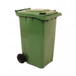 2Work Wheelie Bin 240 Litre Green 2W10842 2W10842