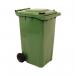 2Work Wheelie Bin 240 Litre Green 2W10842 2W10842