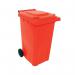 2Work Wheelie Bin 240 Litre Red 2W10844 2W10844