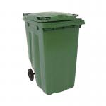 2Work Wheelie Bin 360 Litre Green 2W10847 2W10847