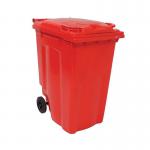 2Work Wheelie Bin 360 Litre Red 2W10851 2W10851