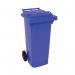 2Work Wheelie Bin 80 Litre Blue 2W10853 2W10853