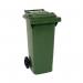 2Work Wheelie Bin 80 Litre Green 2W10854 2W10854