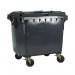 2Work Wheelie Bin 1100 Litre with Flat Lid Grey 2W10859 2W10859