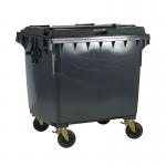 2Work Wheelie Bin 660 Litre Grey 2W10864 2W10864