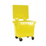 2Work Wheelie Bin 660 Litre Yellow 2W10865 2W10865