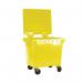 2Work Wheelie Bin 660 Litre Yellow 2W10865 2W10865