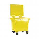 2Work Wheelie Bin 770 Litre Yellow 2W10868 2W10868