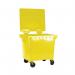 2Work Wheelie Bin 770 Litre Yellow 2W10868 2W10868