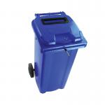2Work Wheelie Bin Waste Slot Lid 120 Litre Blue 2W10871 2W10871