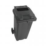 2Work Wheelie Bin Waste Slot Lid 120 Litre Grey 2W10873 2W10873