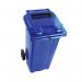 2Work Wheelie Bin Waste Slot Lid 240 Litre Blue 2W10880 2W10880