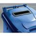 2Work Wheelie Bin Waste Slot Lid 240 Litre Blue 2W10880 2W10880