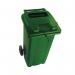 2Work Wheelie Bin Waste Slot Lid 240 Litre Green 2W10881 2W10881