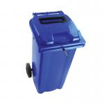 2Work Wheelie Bin Waste Slot Lid 360 Litre Blue 2W10884 2W10884
