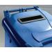 2Work Wheelie Bin Waste Slot Lid 360 Litre Blue 2W10884 2W10884