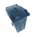 2Work Wheelie Bin Waste Slot Lid 360 Litre Grey 2W10886 2W10886
