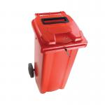 2Work Wheelie Bin Waste Slot Lid 360 Litre Red 2W10887 2W10887
