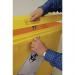 2Work Wheelie Bin Clinical Waste 660 Litre 4 Wheel Lock Yellow 2W10896 2W10896