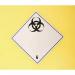 2Work Wheelie Bin Clinical Waste 240 Litre Lockable Yellow 2W10901 2W10901