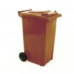 2Work Wheelie Bin 240 Litre Brown 2W10916 2W10916
