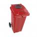 2Work Wheelie Bin 240 Litre with Bottle Bank Aperture and Lock 2W10933 2W10933