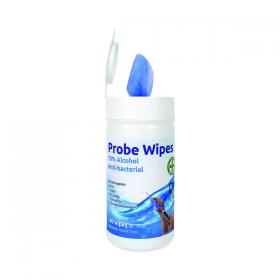 2Work Probe Wipes Antibacterial 120x130mm Tub (Pack of 200) 2W24703 2W24703