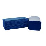 2Work 1-Ply I-Fold Hand Towels Blue 20 x 180 Sheets (Pack of 3600) 2W70104 2W70104