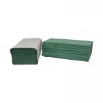 2Work V-Fold Hand Towels 1-Ply Green 190x250mm Sheets (Pack of 3600) 2W70105 2W70105