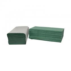 2Work V-Fold Hand Towels 1-Ply 190x250mm Sheet Size Green (Pack of 3600) 2W70105 2W70105