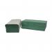 2Work V-Fold Hand Towels 1-Ply Green 190x250mm Sheets (Pack of 3600) 2W70105 2W70105