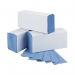 2Work 1-Ply M-Fold Hand Towel Blue (Pack of 3000) 2W71923 2W71923