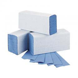 2Work M-Fold Hand Towel 1-Ply 240x220mm Blue (Pack of 3000) 2W71923 2W71923