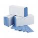 2Work M-Fold Hand Towel 1-Ply 240x220mm Blue (Pack of 3000) 2W71923 2W71923