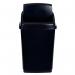 2Work Swing Top Bin 50 Litre Black RB02381 2W810012