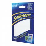 Sellotape Sticky Fixers Permanent 12mm x 25mm Pack 6 300230