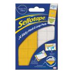 Sellotape Sticky Hook and Loop Pads 20mm x 20mm  300240