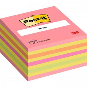 Post-it Note Cube Pad of 450 Sheets 76x76mm Neon Assorted Ref 2028NP