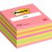 Post-it Note Cube Pad of 450 Sheets 76x76mm Neon Assorted Ref 2028NP 300344