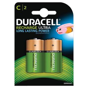 Duracell Battery Rechargeable Accu NiMH 3000mAh Size C Ref 81364720